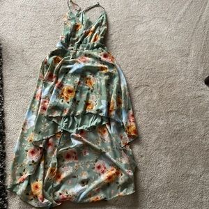 High low summer floral dress